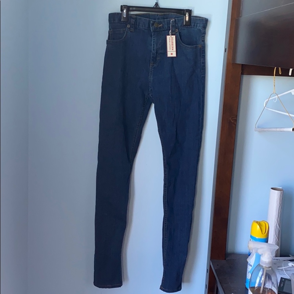 custom dearborn dark wash skinny jeans